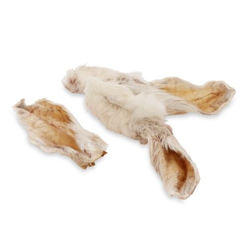 Rabbit Ears With Fur Healthy Natural Treat For Dogs