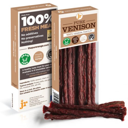 JR Pet Products Pure venison sticks 50g Natural Dog Treats
