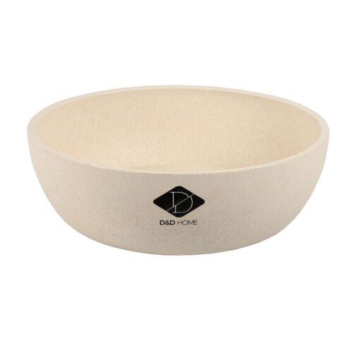D&D Home Lore Bamboo Dog Bowl warm Grey