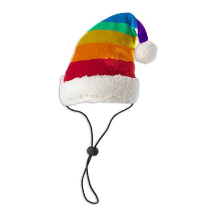 House of Paws Rainbow Christmas Dog Hat