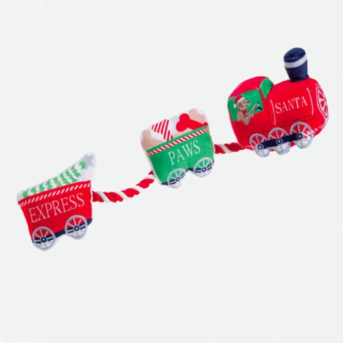 House of Paws Santa Paws Express Train Rope Dog Toy