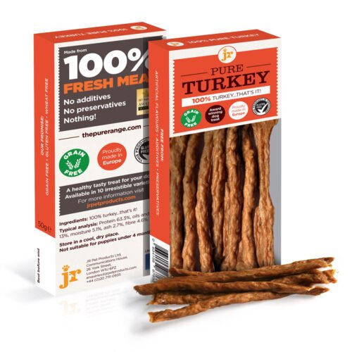 JR Pet Products Pure Turkey Sticks 50g Natural Dog Treats