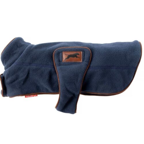 House of Paws Navy Fleece Dog Coat