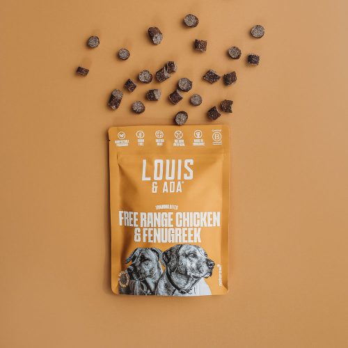 Free range chicken and fenugreek louis & ada dog treats