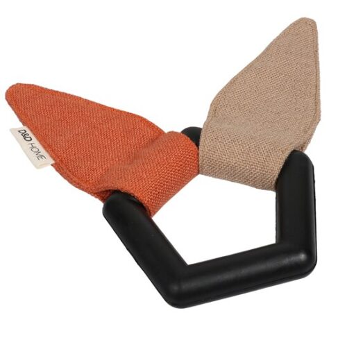 Bunny Beige/ Orange Crinkle Tough Dog Toy