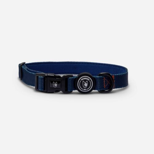The Barkside Originals Navy, Orange and Khaki Dog Collar