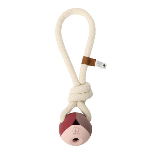 NORA ROPE & RUBBER BALL DOG TOY