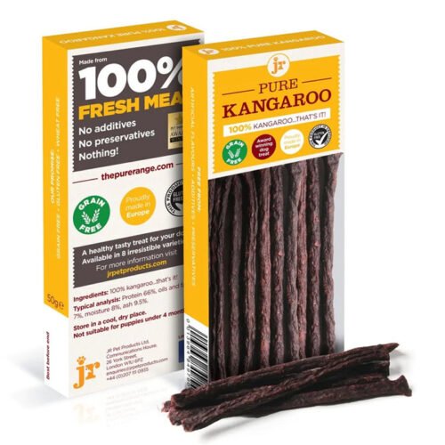 JR pet products pure kangaroo sticks 50g natural dog treats