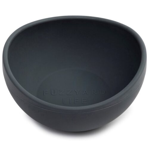FuzzYard Life Silicone Dog Bowl - Slate Grey