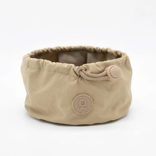 Portable Travel Dog Bowl Beige Arena