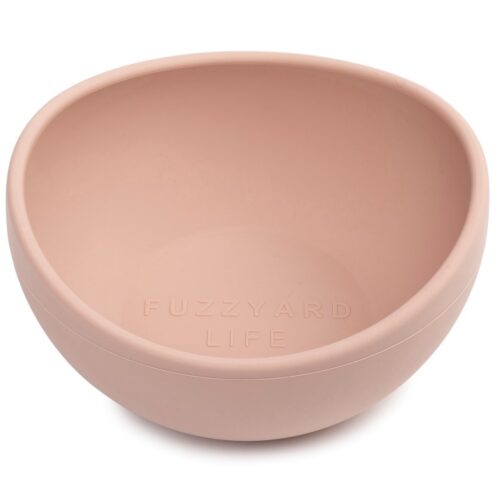 FuzzYard Life Silicone Dog Bowl - Soft Blush