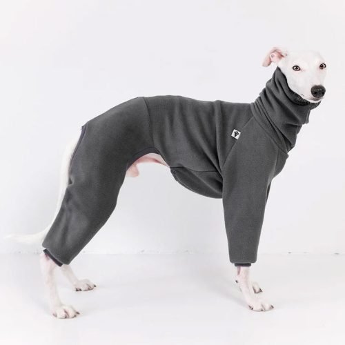 Graphite Overall Fleece for Whippets