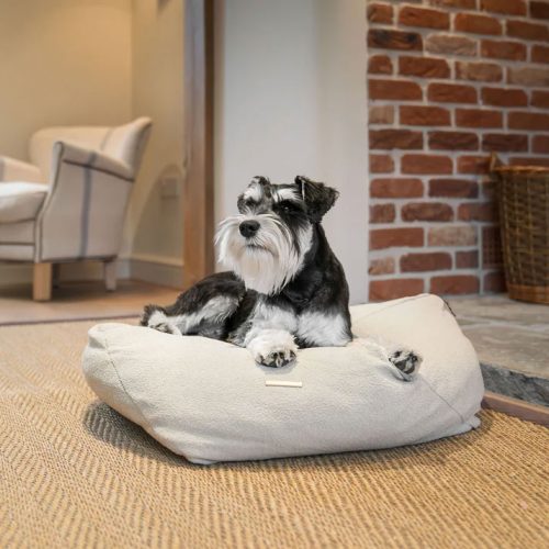 Snooze Pouff Dog Cushion Bed - Alabaster