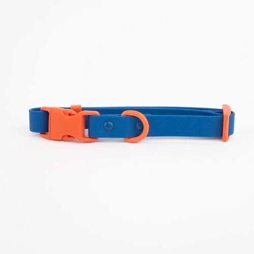 The Fritz Blue and Orange Dog Collar