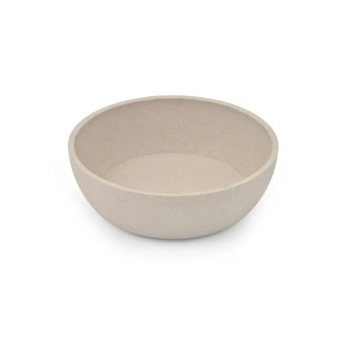 Beige Bamboo Dog Bowl
