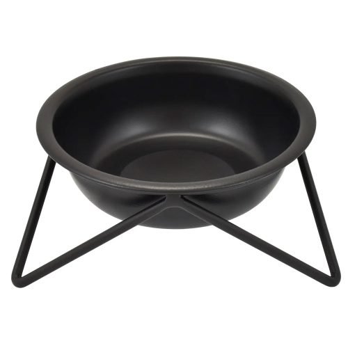 Black Dog Bowl with stand