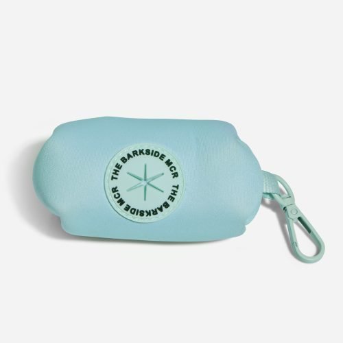 Aqua and Peach Poo Bag Holder