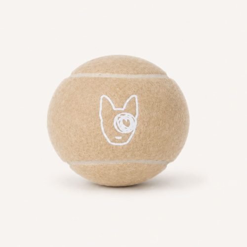 The Barkside Tennis Ball Beige
