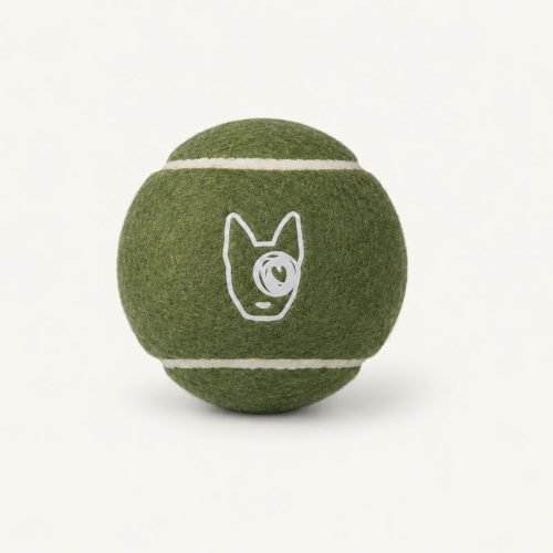The Barkside Tennis Ball Khaki Green